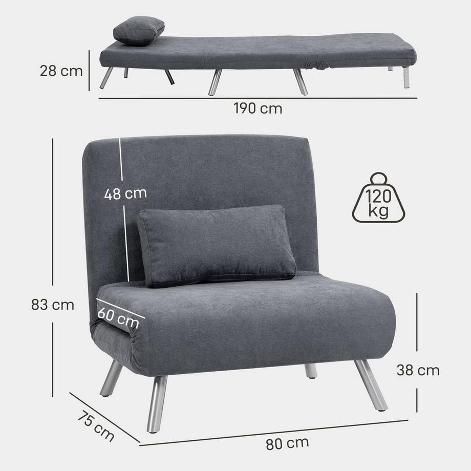 HOMCOM fauteuil inclinable  