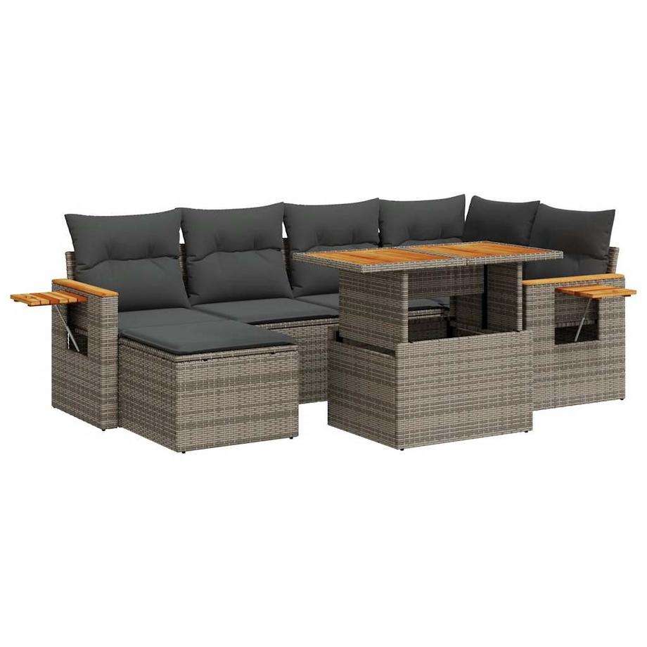set divano da giardino Polirattan