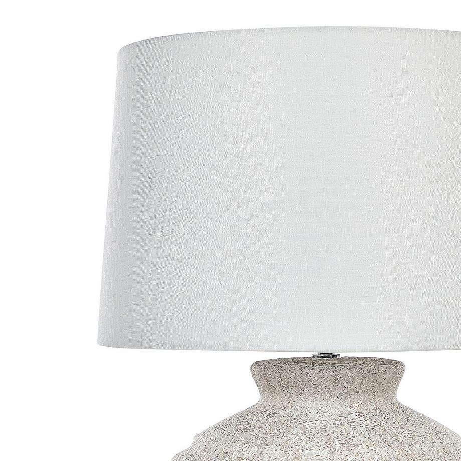 Beliani Lampe à poser en Céramique Minimaliste CAINE  