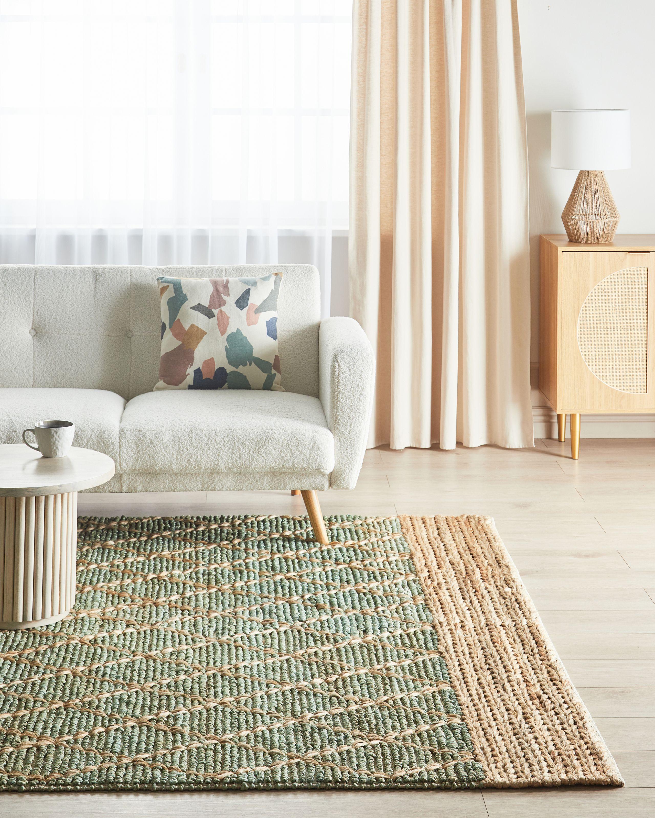 Beliani Tapis en Jute Boho TELLIKAYA  