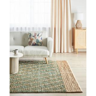 Beliani Tapis en Jute Boho TELLIKAYA  