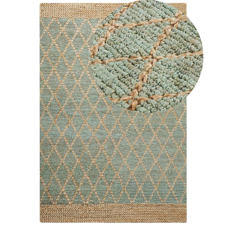 Beliani Tapis en Jute Boho TELLIKAYA  