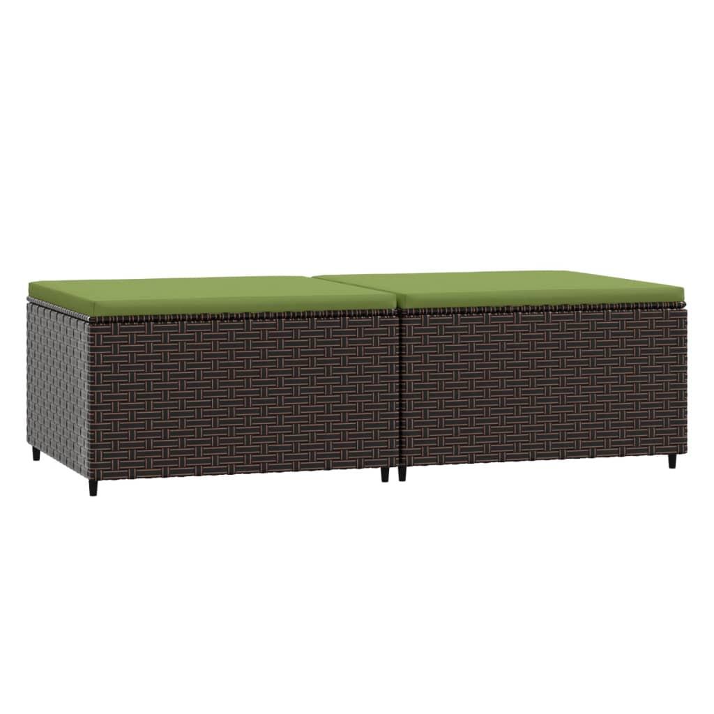 VidaXL  Gartenhocker poly-rattan 