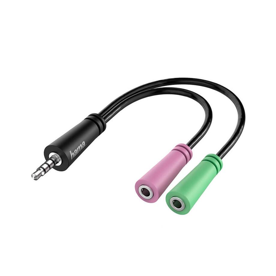 hama  Adattatore HAMA Audio 3.5 da spina a 2x prese 3.5 da 0,15 m 