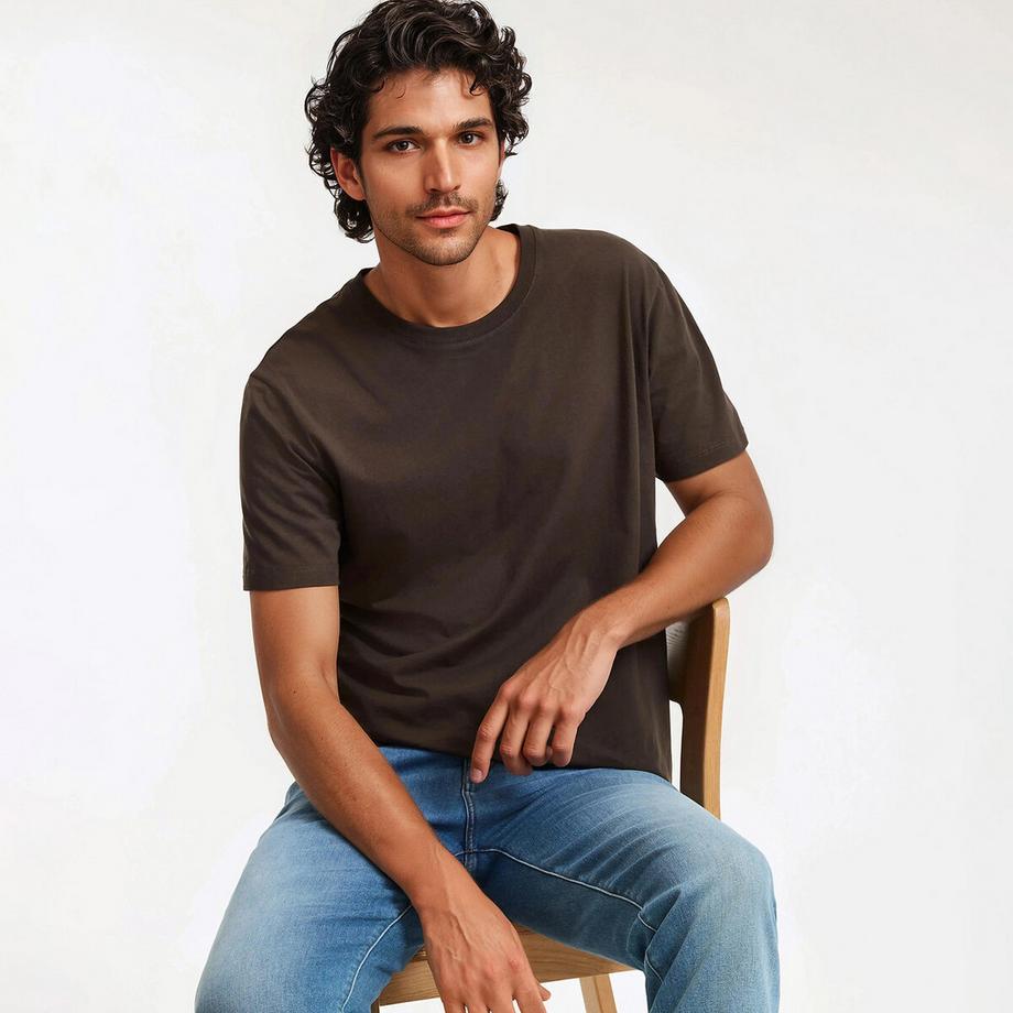 T-shirt col rond manches courtes