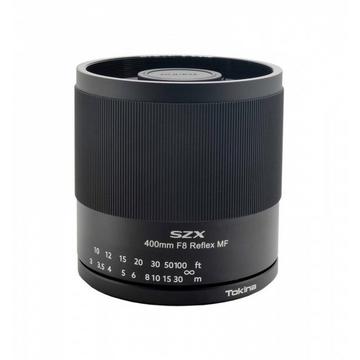 Tokina SZX Super Tele 400mm f/8 Reflex MF Nikon F MILC Obiettivo super-teleobiettivo Nero