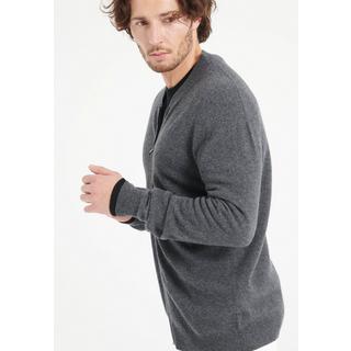 Studio Cashmere8  LUKE 10 Strickjacke mit Bomberkragen - 100% Kaschmir 