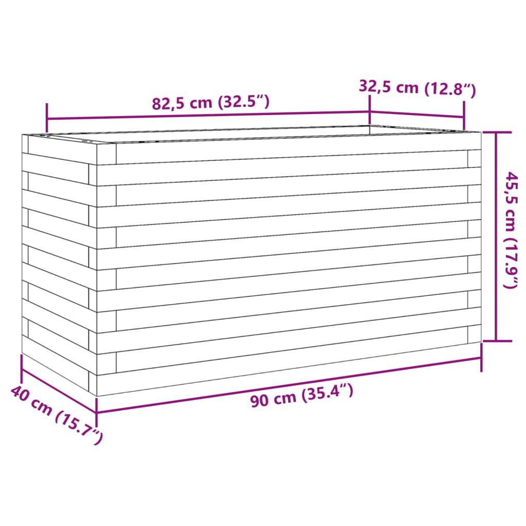 VidaXL fioriera da giardino Legno di douglas  