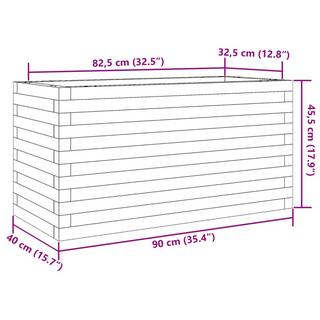 VidaXL fioriera da giardino Legno di douglas  