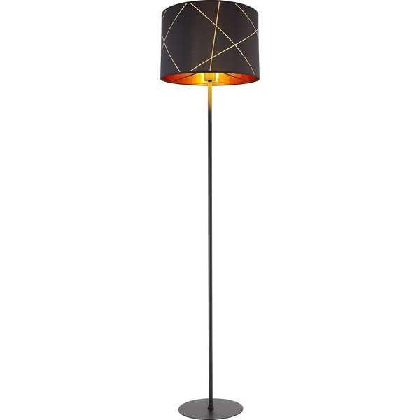 mutoni Lampadaire Bemmo métal noir 1xE27  