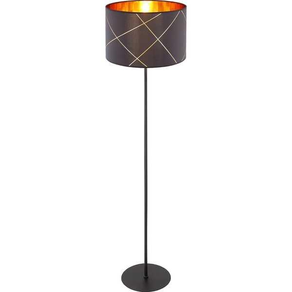 mutoni Lampadaire Bemmo métal noir 1xE27  