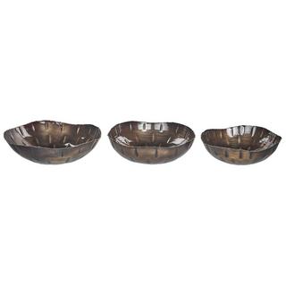 Beliani Set di 3 ciotole decorative en Ferro Moderno PINANG  