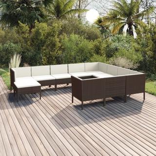 VidaXL Garten-sofagarnitur poly-rattan  