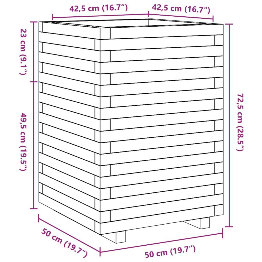 VidaXL Jardinière bois de pin  