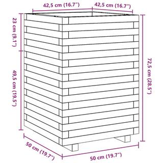 VidaXL Pflanzkübel kiefernholz  