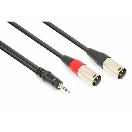 Vonyx  Vonyx CX322-1 cavo audio 1,5 m 2 x XLR (3-pin) 3.5mm Nero 