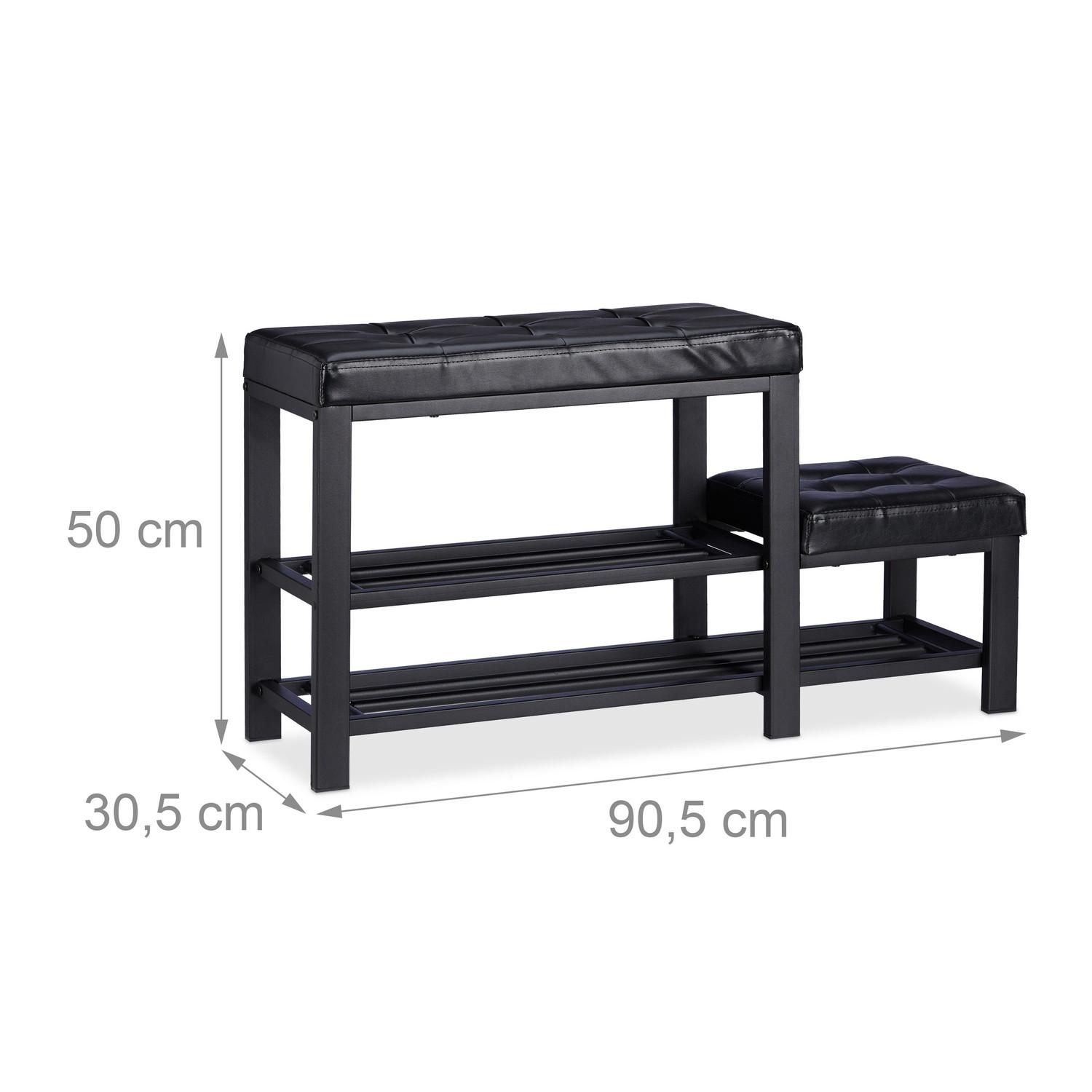 B2X Panca con scarpiera e sgabello  