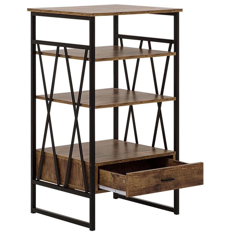 Beliani Mobile con 3 ripiani en Pannello di fibre (LDF) Industriale KEENE  