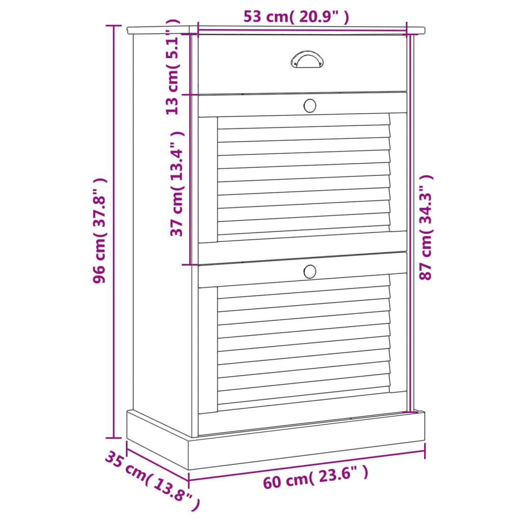 VidaXL Schuhschrank holz  