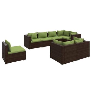 set salotto da giardino Polirattan