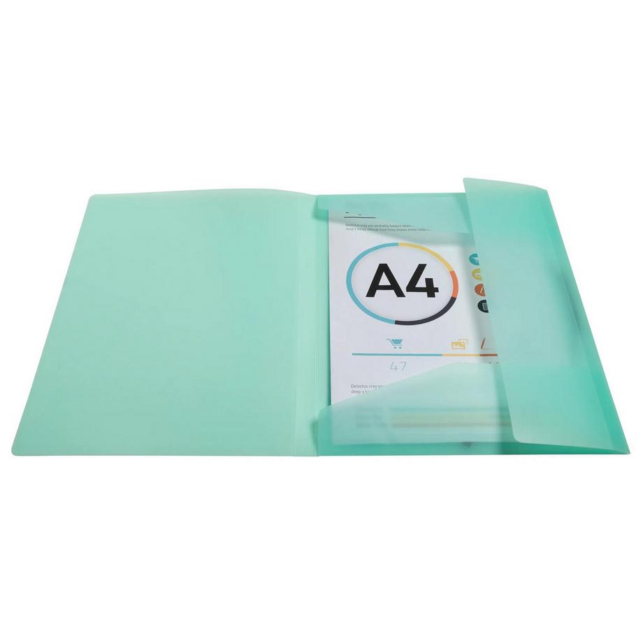 Exacompta Chemise à élastiques 3 rabats polypropylène Kreacover Pastel - A4 - x 25  