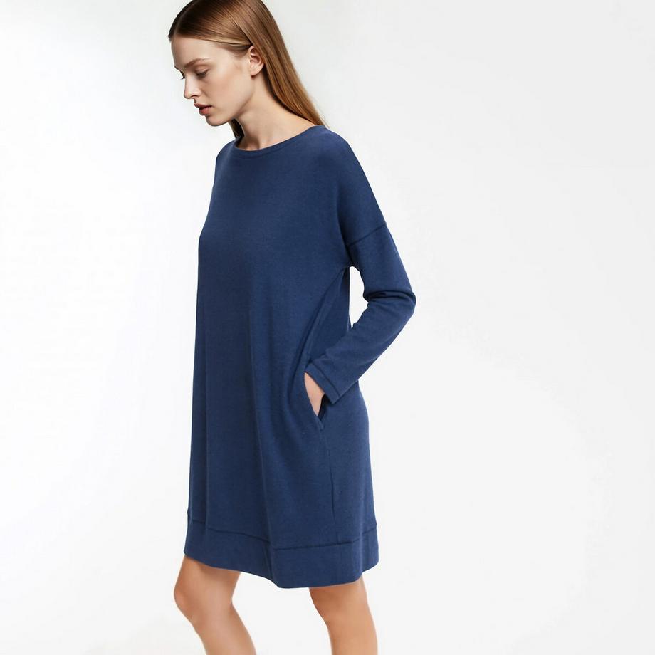 La Redoute Collections Chemise de nuit en maille grattée  