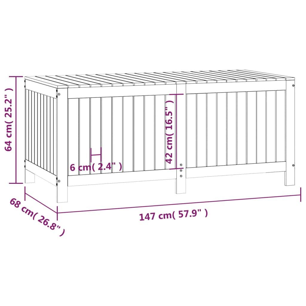 VidaXL Boîte de rangement de jardin bois de pin  