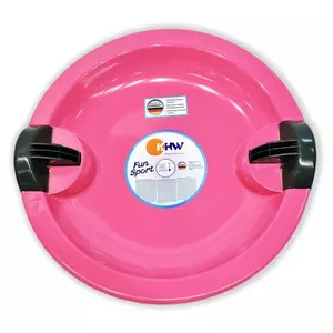 KHW Fun Ufo Teller-Schlitten Pink Kunststoff
