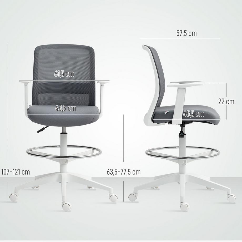 HOMCOM Chaise de bureau  