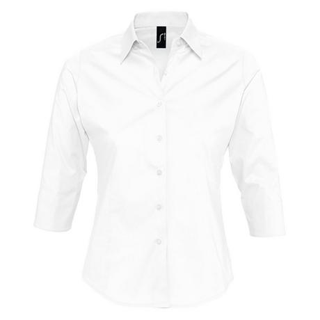 SOLS  Effect Bluse Arbeitsbluse, 34Ärmel 