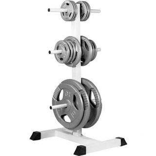 Gorilla Sports  RACK DE RANGEMENT POUR POIDS DISQUES 30/31 MM | MUSCULATION | COULEUR NOIR OU BL 