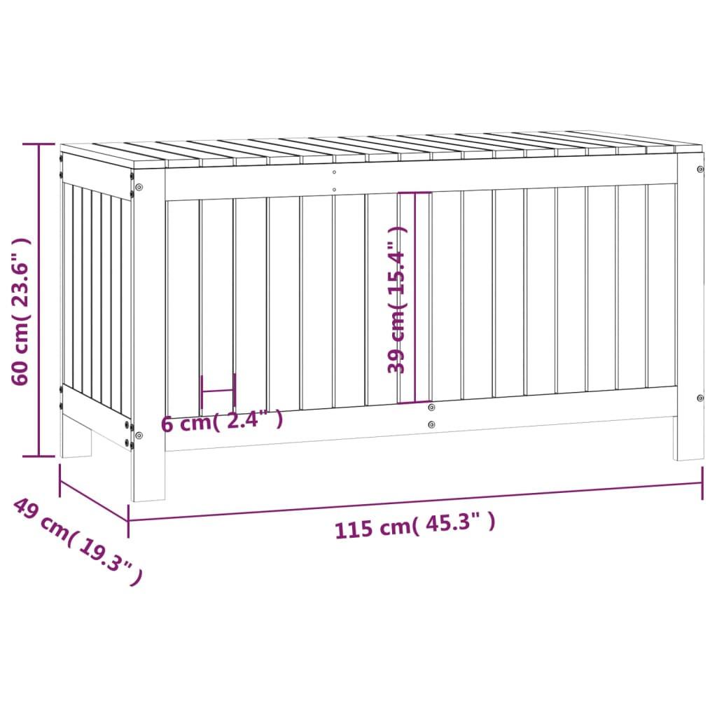 VidaXL Boîte de rangement de jardin bois  