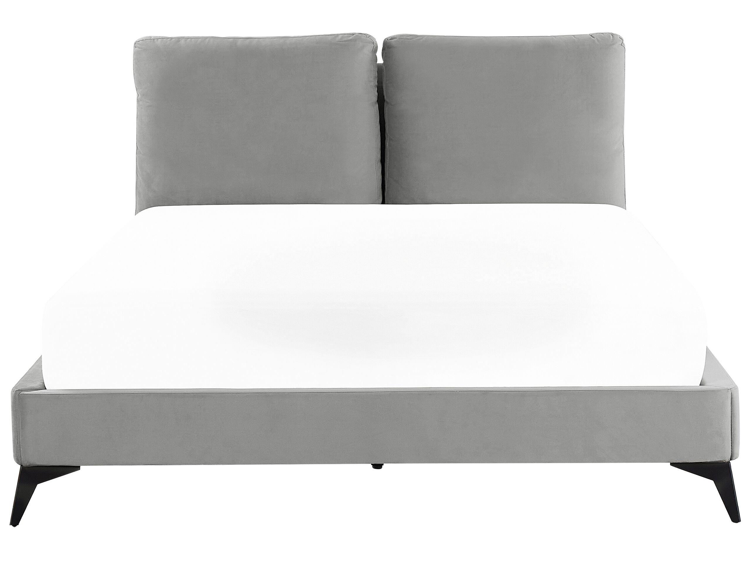 Beliani Bett mit Lattenrost aus Samtstoff Modern MELLE  