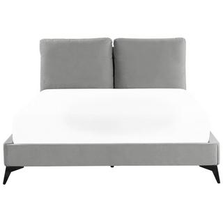 Beliani Bett mit Lattenrost aus Samtstoff Modern MELLE  