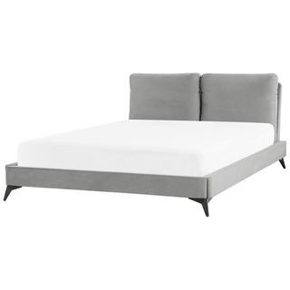 Beliani Bett mit Lattenrost aus Samtstoff Modern MELLE  