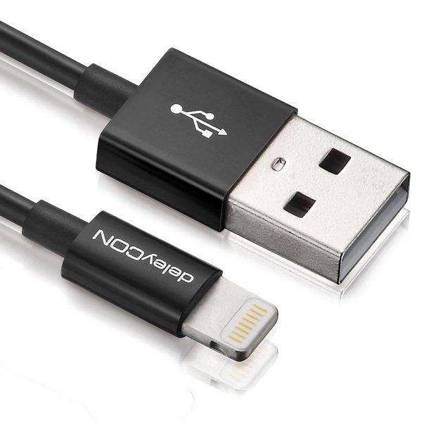 deleyCON  deleyCON USB - Lightning 2 m Schwarz 