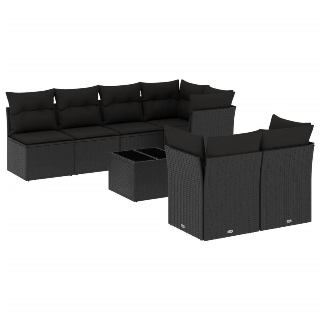 VidaXL set divano da giardino Polirattan  