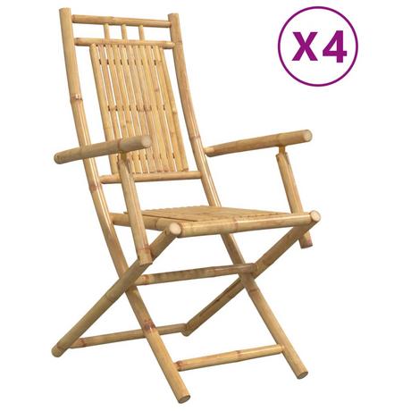 VidaXL Chaise de jardin bambou  