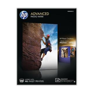 HEWLETT PACKARD HP Advanced Glossy Photo 13x18cm Q8696A InkJet 250g, randlos 25 Blatt  