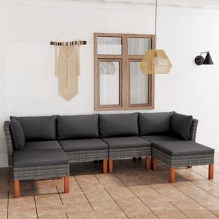 VidaXL Garten-sofa-set poly-rattan  