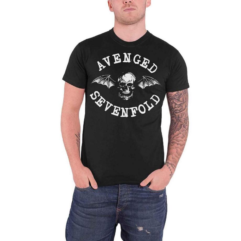 Avenged Sevenfold Totenkopf Fledermaus T-Shirt  