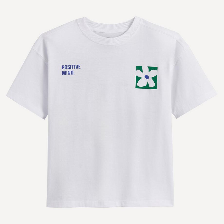 La Redoute Collections  Oversize-T-Shirt mit Rundhalsausschnitt und kurzen Ärmeln 