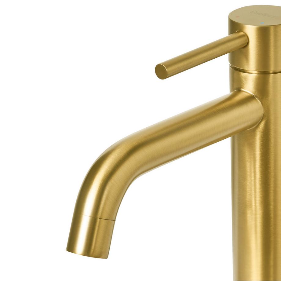 Beliani Miscelatore per lavabo alto en Ottone  SALINAS  