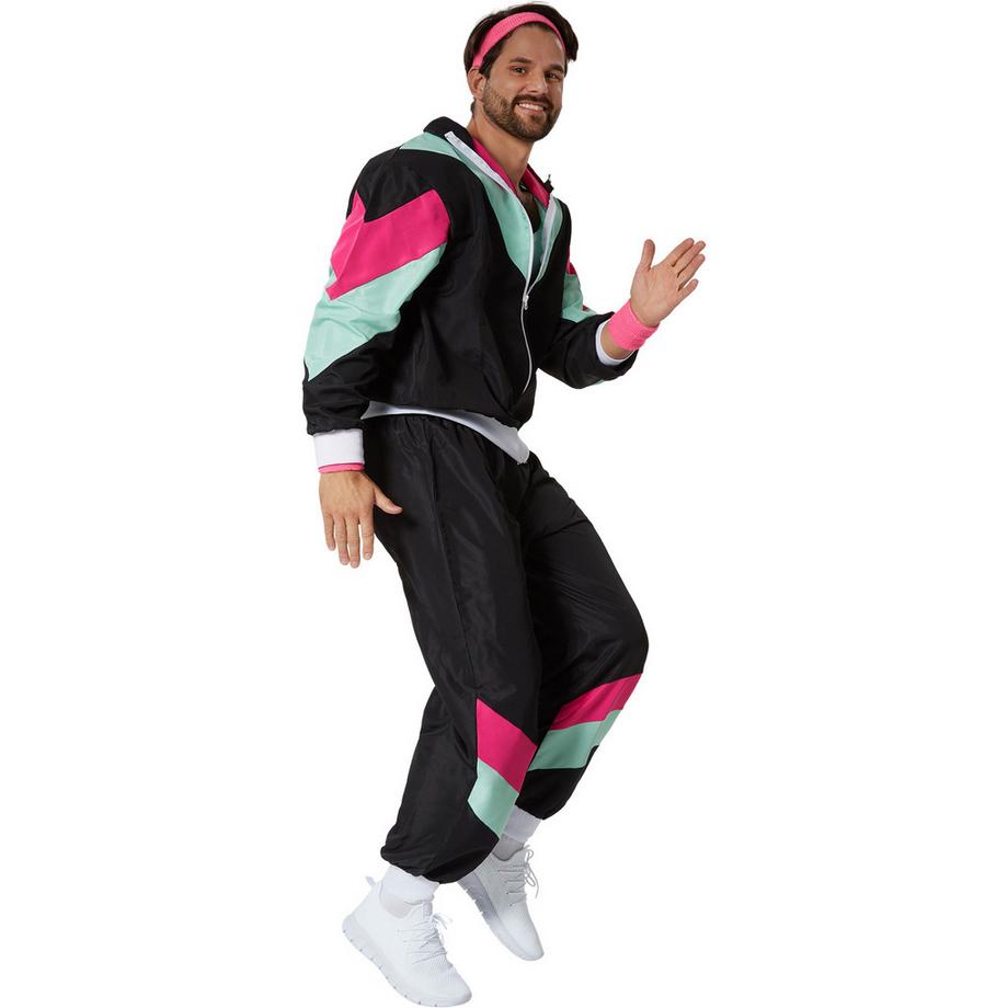 Tectake  kostüm  Retro 80er 90er Jahre Jogginganzug 