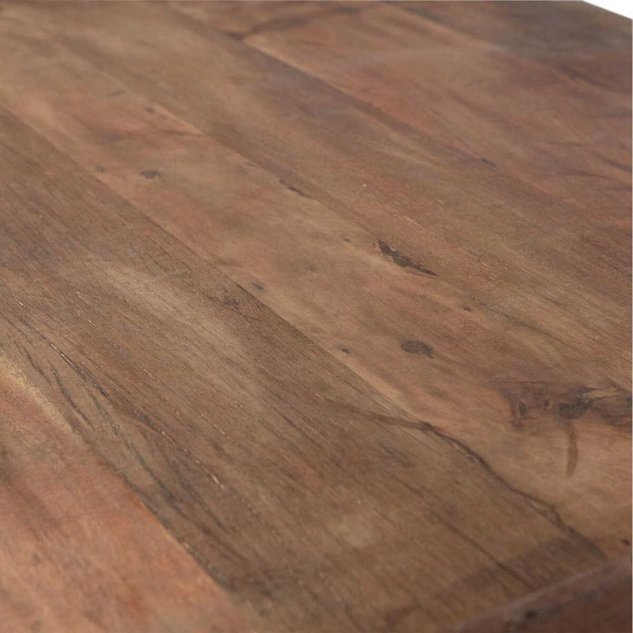 mutoni Table basse Cuno Mango brun foncé 70x120  