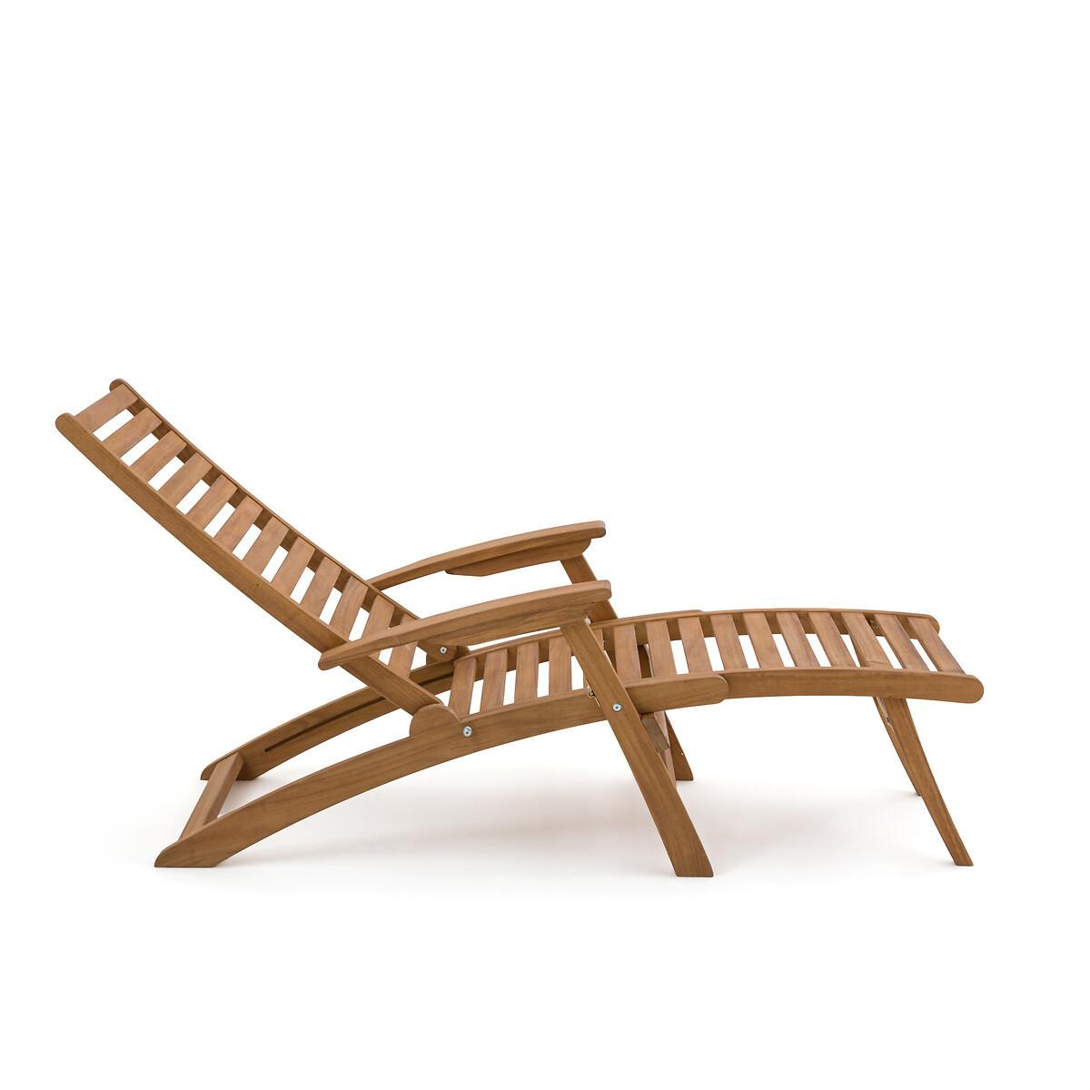 La Redoute Intérieurs Chaise longue pliante en acacia  