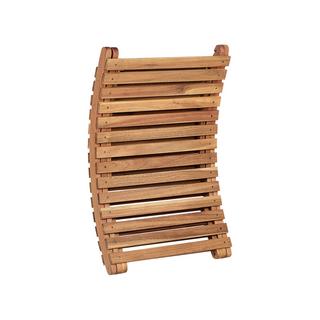 Beliani Sonnenliege mit Kissen aus Akazienholz Modern LUINO  