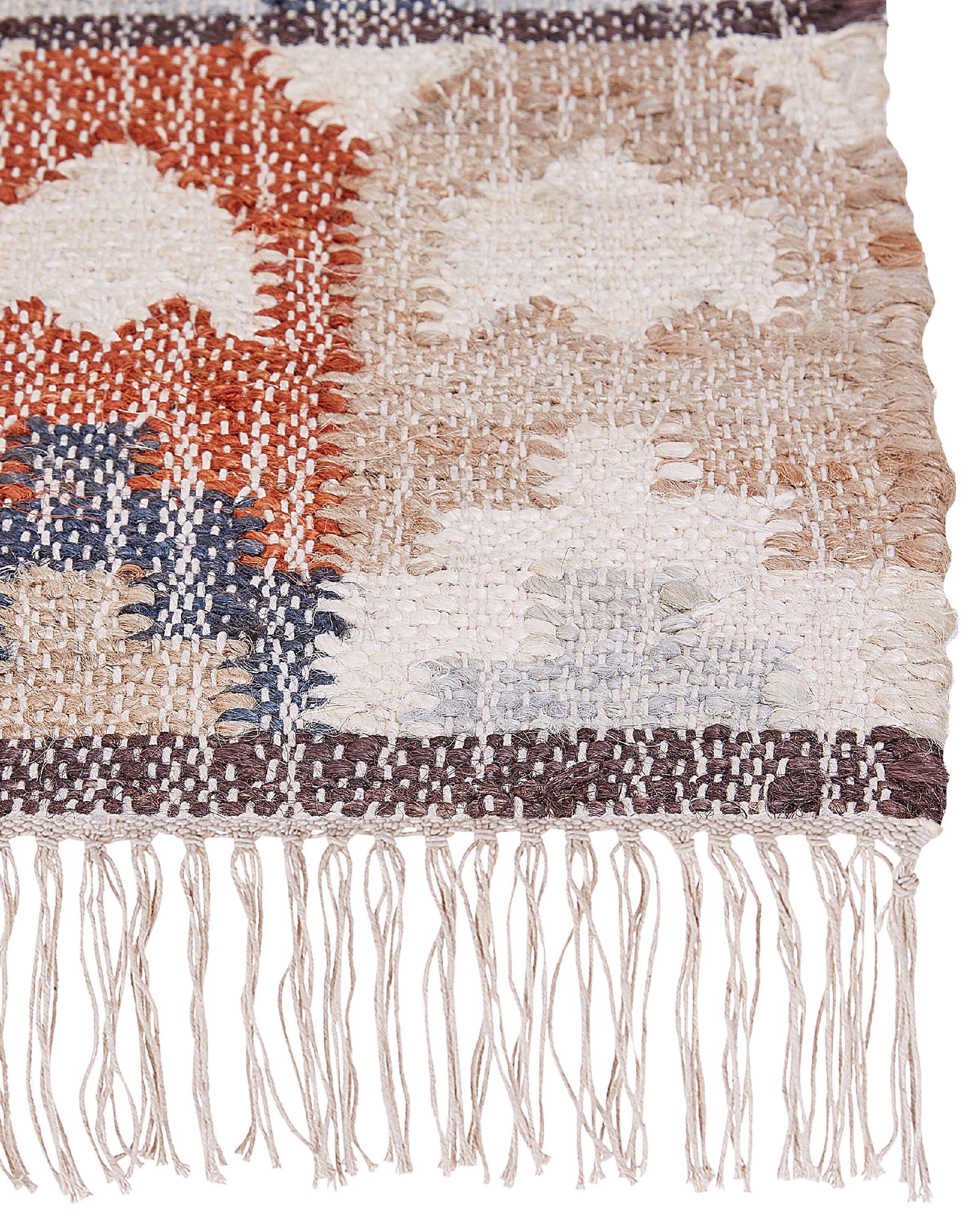 Beliani Tapis en Jute Boho KALFA  