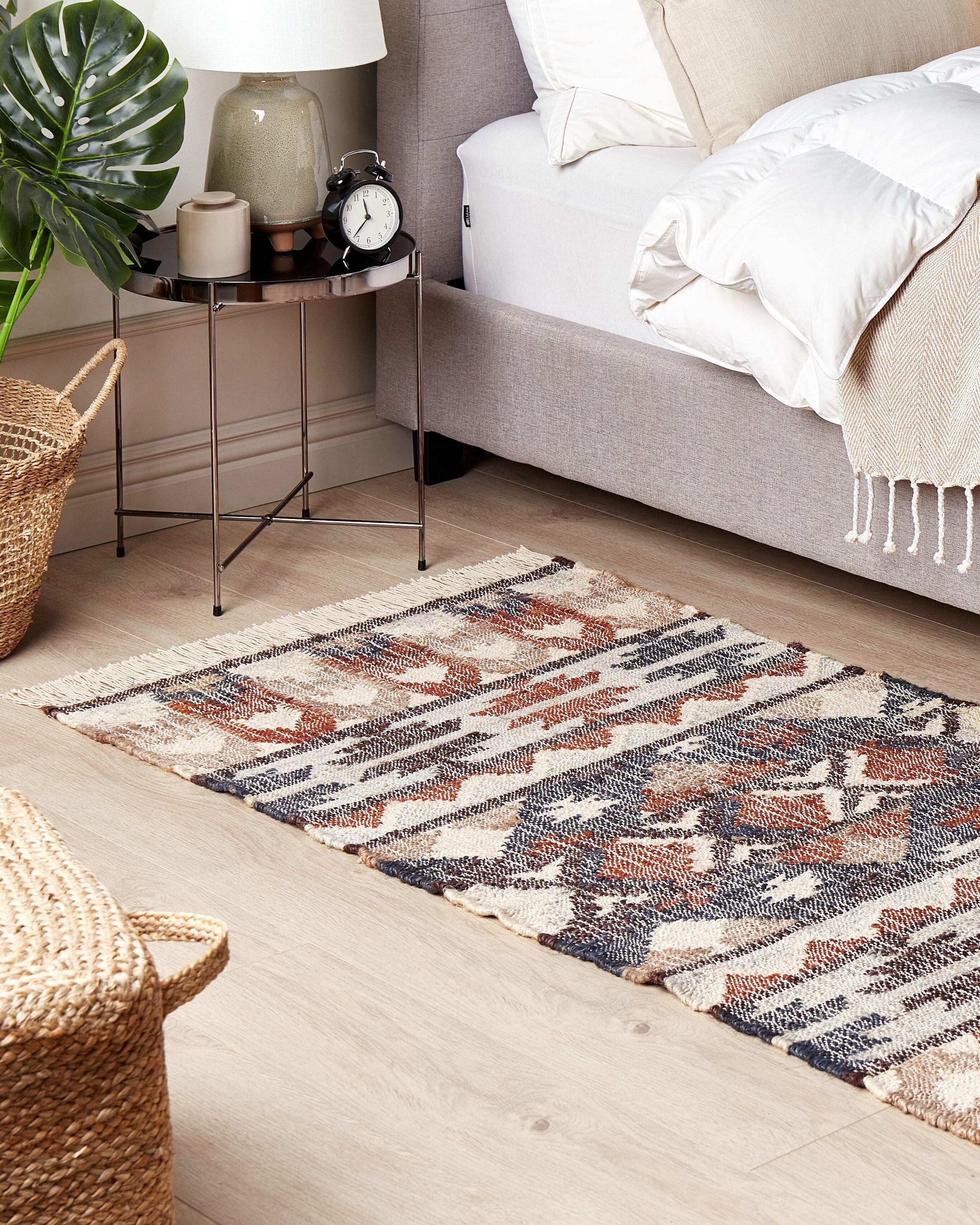 Beliani Tapis en Jute Boho KALFA  