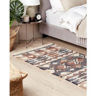 Beliani Tapis en Jute Boho KALFA  